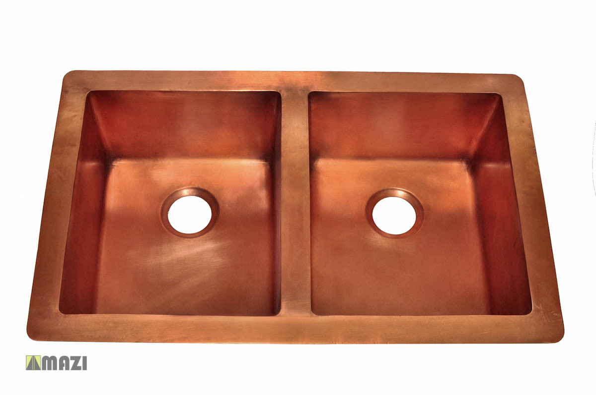 Copper Kitchen Sink 1553-TH