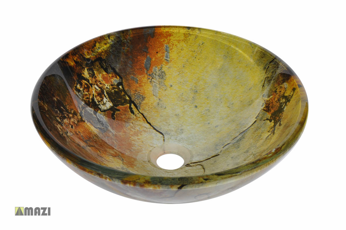 Glass Vessel Bathroom Sink SH16